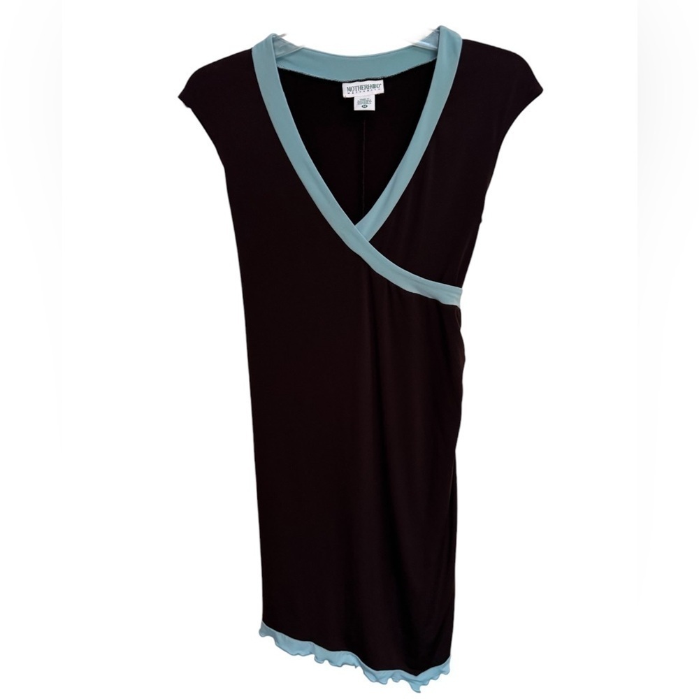 Motherhood Maternity Blue Wrap Dress Size Medium